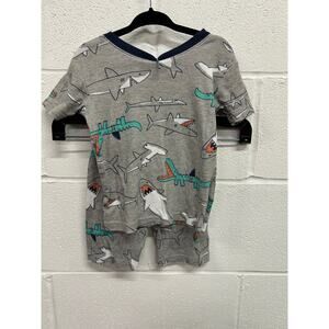 Short sleeve and Shorts Shark pj set 3t